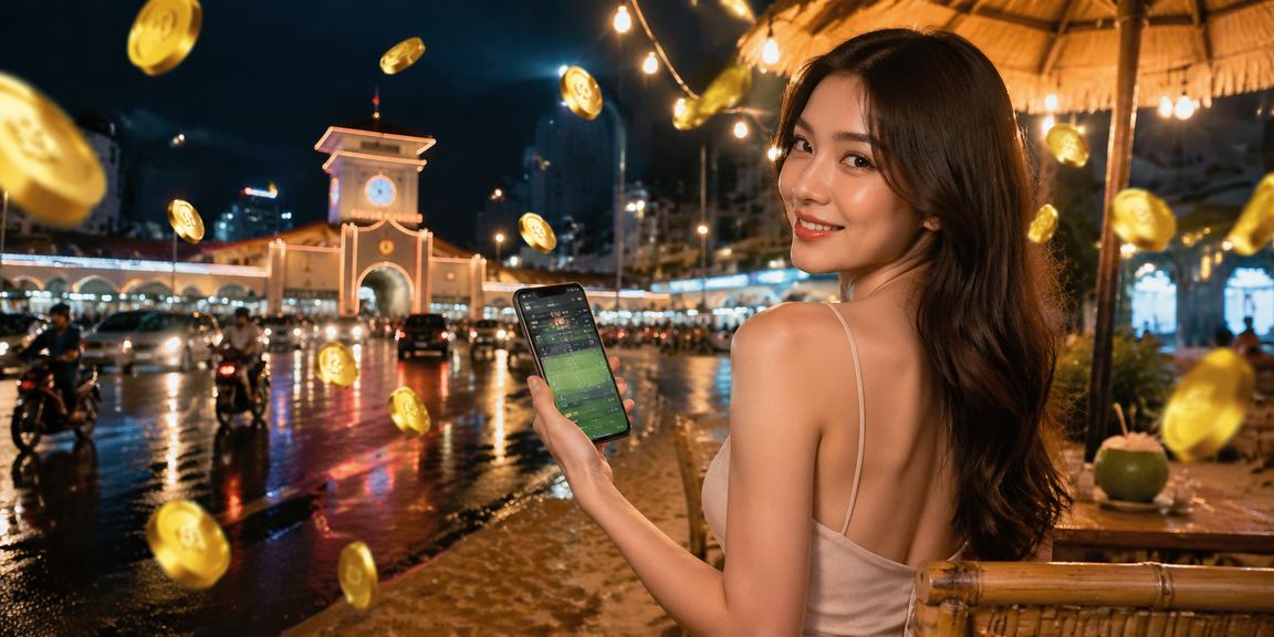Người dùng TP.HCM theo dõi phân tích cược thể thao trên màn hình lớn