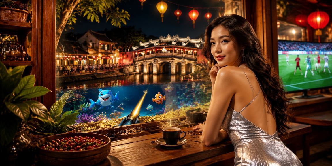 Người dùng xem thông tin cược tại Hội An với không khí cà phê thư giãn