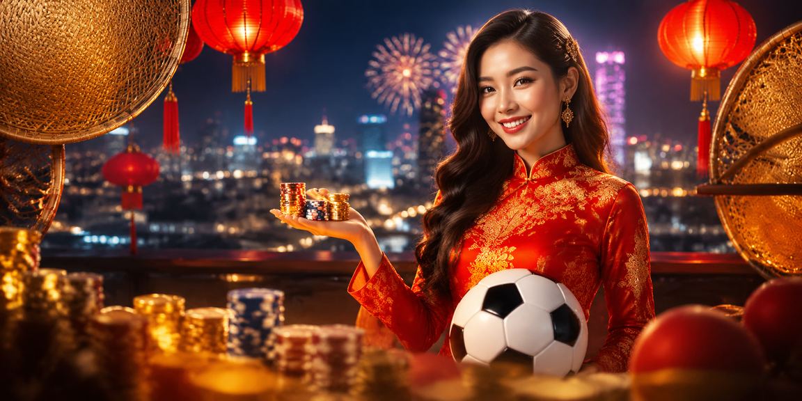 Cảnh người chơi casino online tại Việt Nam trên nền đèn neon hiện đại